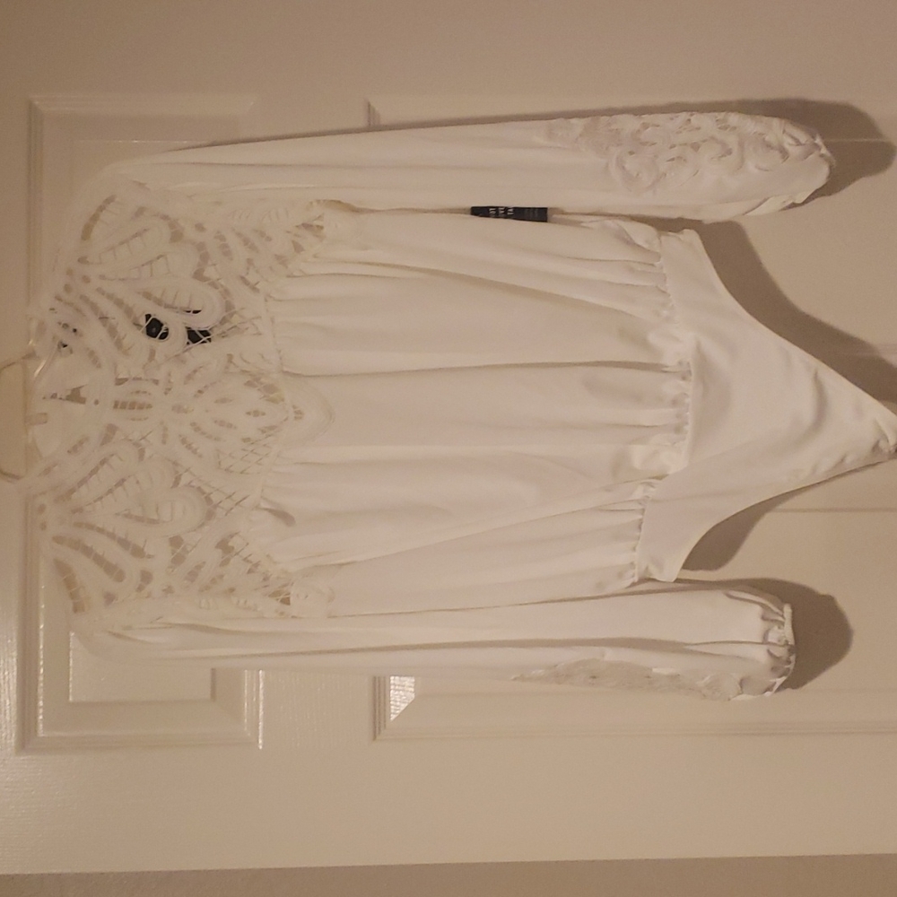 Express crochet lace detail body suit size M